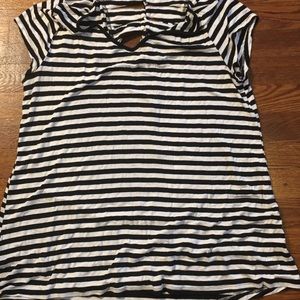 Black and white striped shirt